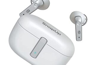 SnapUp Snapods S500 ANC Earbuds with Upto 21H of Playtime, Quad Mic with ENC & ANC Technology, 13mm Sound Driver, Made in India TWS Bluetooth 5.3 Truly Wireless in Ear Earbuds – Silver White