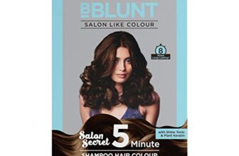 BBLUNT Chocolate Dark Brown 5 Minute Shampoo Hair Colour for 100% Grey Coverage – 20ml X 5