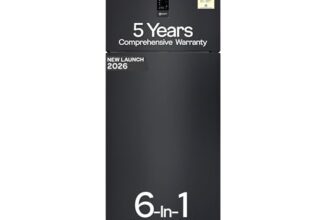 Godrej 415L 1 Star| New Launch| 5 Years Comprehensive Warranty| 95%+ Food Surface Disinfection| 6-in1 Freezer Convertible| Frost Free Double Door Refrigerator (RF EON 416AN RCI GR BK, Graphite Black)
