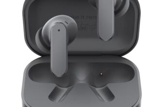 realme Buds Air 8,11mm+6mm Dual Dynamic Bass Drivers,58Hrs Playtime, 55dB ANC,6 Mic ENC, 45ms Low Latency, 360° Spatial Audio, Hi-Res LHDC, IP55 Dust & Water Resistant, BT v5.4 (Master Grey)