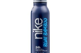 NIKE – Blue Bamboo 200 ml, Deodorant Man Spray, Anti-Stain Deodorant for All Skin Types, 0% Aluminium Salts, Long Lasting, Marine Woody Aromatic Fragrance