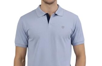 Lux Cozi Men’s Pack of 1 Oxford Blue Regular Fit Polo Neck Half Sleeve Solid Casual T-Shirt (Size : X-Large)_COZI_2121_OXBLU_XL_1PC