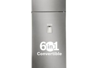 Bosch 368L, 2 Star, Frost Free Double Door Refrigerator with 2.5 L Water Dispenser | 6-in-1 Convertible Storage Modes | VitaFresh |Touch Panel | 2 Cooling System 2026 Model, (CTC39S22AI,Silver)