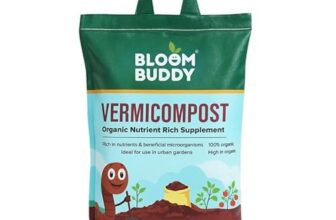BLOOMBUDDY Organic Vermicompost – 5 kg | Plant Fertilizer & Compost for Plants | Natural Manure for Home Gardening | Vermi Compost for Plants, Indoor Pots & Home Garden Use