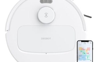 ECOVACS DEEBOT N30 White 2 in 1 Robot Vacuum Cleaner & Mop, New Launch, 10000 Pa Suction, 5200mAh Battery, Covers 3500+ Sq ft in Single Charge, Zero Tangle 2.0 Technology, Advanced TrueMapping