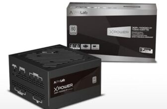 ProLab Design XPower XP-1000 P Power Supply Unit|1000w 80+Platinum|Fully Modular|Japanese Capacitor|ATX 3.1 PCIE 5.1|600w 12v-2×6 Connector|120mm Hydro Bearing Fan|Black Flat Cables|7 Years Warranty