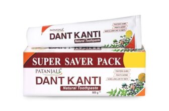 Patanjali Dant Kanti Natural Toothpaste 800G (200G X 4), Super Saver Value Pack, Makes Teeth Strong, Tightens Gums, Gives Cavity Free Smile