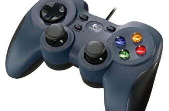 Logitech G F310 Wired Gamepad, Controller Console Like Layout, 4 Switch D-Pad, 1.8-Meter Cord, PC/Steam/Windows/AndroidTV – Grey/Blue