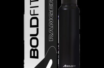 BOLDFIT Steel Sipper Bottles for Adults Steel Sipper Metal 1000 ml Stainless Steel Shaker(Pack of 1, Black)