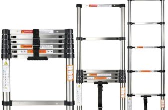Story@Home Telescopic Ladder for Home 7 Steps Foldable | Aluminium Ladder Stairs for Home Use 6 Feet – Portable & Compact Extension ladders for Home & Outdoor Use