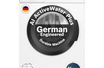Bosch 7 kg 5 Star Front Load Fully-Automatic Washing Machine, Steam Antibacterial Tech, AI ActiveWater, 15 Wash Programs, 53L Large Drum, SoftCare Paddle, White, WAJ24263IN (2026 Model)