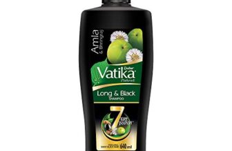 Dabur Vatika Long & Black Shampoo – 640 ml | With Amla & Bhringraj | For Shiny, Long & Black Hair | No Added Parabens | Provides Gentle Cleansing, Conditioning & Nourishment to Hair
