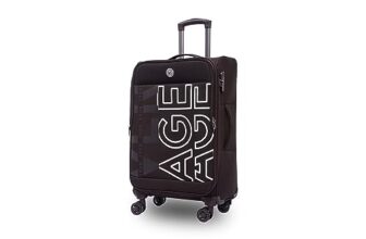 V Lite – Nevada 20″/ 59 cms Soft-Sided Cabin Size Carry-On Expandable Suitcase 8 Wheels Spinner Luggage Trolley Bag