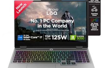Lenovo LOQ 2025 Intel Core i7-13645HX| NVIDIA RTX 5050 8GB (16GB RAM/1TB SSD/144Hz Refresh Rate/440 AI TOPS/15.6″ (39.6cm)/Windows 11/Office 2024/3 Mon.Game Pass/Grey/2.4Kg), 83JE019XIN