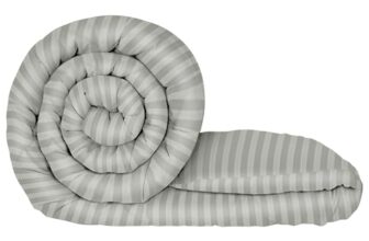 MollisHomes Single Bed Comforter 180 GSM Reversible Microfiber | Comforter Single | AC Comforter Single Bed | Lightweight All Season Comforter | Blanket Single Size – Light Grey