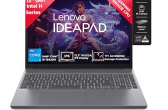 Lenovo IdeaPad Slim 3 13th Gen Intel Core i5-13420H 15.3 inch (38.8cm) WUXGA IPS Laptop (16GB RAM/512GB SSD/Windows 11/Office 2024/Top Metal Cover/Backlit KB/Luna Grey/1.6Kg), 83K101JEIN