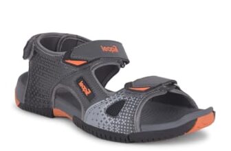 Liberty Monaco Men Sporty Casual Sandal with PU Upper | EVA Sole Sandal for Men | Stylish Mid Heel Sling Back Sandal for Men (7 UK – Grey)