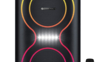 ZEBRONICS Zeb-Starlit 70 W Bluetooth Party Speaker(Black, Stereo Channel)