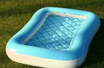 Lifelong Swimming Pool for Kids | Inflatable Rectangular Baby Pool Portable Baby Bath tub | Indoor & Outdoor Swimming Pool for Kids (Blue)