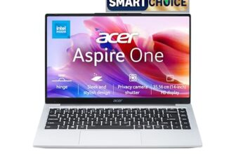 Acer Smartchoice Aspire One, Intel Core Celeron N4500, Office 2024 + M365 Basic, 12GB LPDDR4X / 512GB SSD, 14.0″/35.56cm TN HD Display, Win 11 Home, Pure Silver, 1.3KG, A114-45, Thin and Light Laptop
