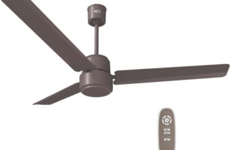 Reo by Havells Unnovate|Remote Controlled|Reverse Rotation Mode| Timer Setting| Low Noise with 2 Year Warranty BLDC Motor 1200 mm Ceiling Fan(5 Star | Cocoa Brown | Pack of 1)