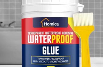 Homica Transparent Crack Seal Glue with Brush – Waterproof Epoxy Resin Leak Repair Sealant for Roof, Wall, Pipe & Tile | Long-Lasting Waterproofing Solution for Home & Outdoor Use 300 gm