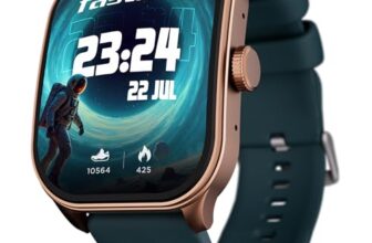 Fastrack Limitless FS2 Pro Smartwatch|1.96″ Super AMOLED Arched Display with Functional Crown and Resolution of 410X502|Singlesync BT Calling|Nitrofast Charging|110+ Sports Modes|200+ Watchfaces,Teal