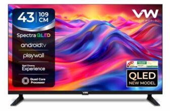 VW 109 cm (43 inches) Spectra Series Full HD Smart QLED Android TV VW43AQ3