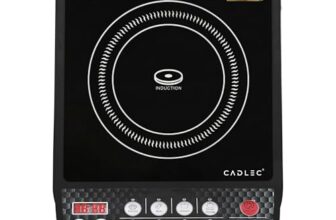 Cadlec CookFusion_5 2000W Induction Cooktop | 8 Cooking Modes, Auto Shut-Off, Over-Heat Protection, LED Display, BIS Approved, 2-Year Warranty | Black