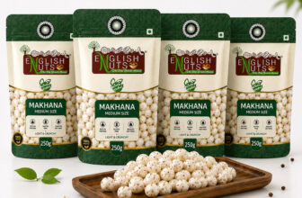 ENGLISH NUTS Premium Plain Makhana Makhana(4 x 250 g)