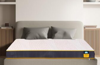 Centuary Mattresses Sleepables | 7 Years Warranty | 6-Inch King Size Dual Comfort Hard and Soft Reversible Roll Pack High Resilience (HR) Foam Mattress (72x72x6)