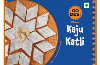 GO DESi Classic Kaju Katli – 200/180 grams | No Artificial Flavours | Rich, Nutty Taste | Sweets | Mithai