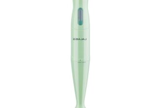 Bajaj HB-20 Silent 300W Hand Blender | Detachable Abs Blender Stem | Penta Flow Breaker | Easy Click Fit Locking | 2 Yr Warranty 【Green】