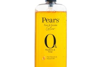 PEARS Pure & Gentle Body Wash, 750 ml, for Soft & Smooth Skin, with 98% Pure Glycerin & Natural Oils, 0% Parabens & Soap, Dermatologically Tested