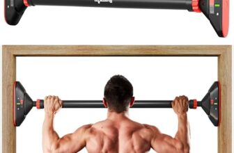 Lifelong Adjustable Pull-Up Bar for Home Gym | No Screws Hanging Bar, Adjustable Length (74-97cm), Doorway Chin-Up Bar, Gym Equipment for Men Workout, Strength Training. Weight Capacity (200kg)
