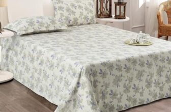 Cortina Cloud Cotton King Size Bedsheet with 2 Pillow Covers | Super Soft, Breathable & Skin-Friendly Bedsheet for Double Bed King Size with Boho Design | 270×250 cm (White & Grey, King)