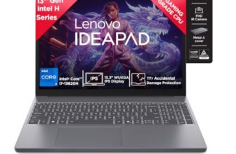 Lenovo IdeaPad Slim 3 13th Gen Core i7-13620H 15.3″ (38.8cm) WUXGA IPS Laptop (16GB RAM/512GB SSD/Win 11/Office 2024/Backlit/1Yr ADP Free/Top Metal Cover & IR Camera/Grey/1.6Kg),83K1011BIN