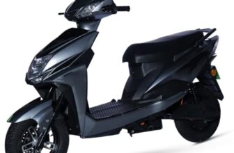 AMO Electric Scooter Single Light Lead Acid Low Speed -25kmph Range – 60-70 Km Non RTO in Grey with Portable Charger Ex-Showroom (Grey)