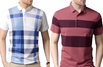 Noble Monk Men’s Letter Print Regular Fit T-Shirt (T344HS-WHSB-T428HS-PKWM_White Sky Blue_Pink Wine Melange