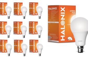 Halonix 14W LED Light Bulb | White (6500K) |Energy Efficient| 4kv Surge Protection | High Lumens Per Watt | Pack of 10