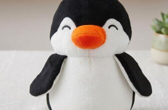 ADORA Penguin Soft Toy for Kids, Cute Plush Stuffed Teddy Ultra Soft Animal Plush Toy for Boys & Girls, Birthday Gift for Babies & Toddlers, Washable Black & White Penguin (17 cm)