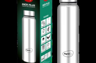 Pigeon Inox Plus 900 ml Stainless Steel Bottle(Pack of 1, Silver)