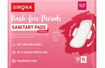 SIRONA Rash-Free Cottony Soft | For Heavy Flow & Leak Protection | Super Saver Pack-XL Sanitary Pad(Pack of 30)