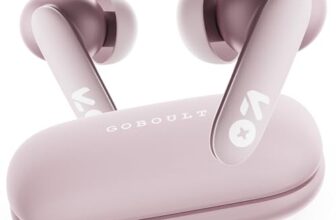 GOBOULT Y1 v2.0 Ear Buds Wireless with 60H Playtime, Zen Quad Mic ENC, 45ms Low Latency, Touch Contorl, Dual Device Pairing, Bluetooth 6.0, 13mm Driver Earbud TWS Wireless Earphone (Electric Pink)