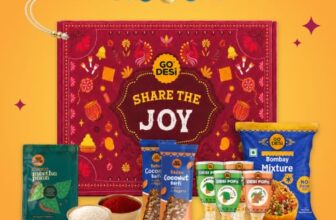 GO DESi Rakhi Set For Brother – 12 Items | Share the Joy Gift Box | Evil Eye Stone Rakhi by Japam | DESi POPz: Tangy Imli, Real Aam, Kaccha Aam | Choco Meetha Paan | Coconut Barfi | Bombay Bhel | Roli Chawal Set | Rakhi For Brother And Bhabhi| Gifts for Raksha Bandhan | Raksha Bandhan Gift Hamper