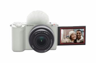 Sony Alpha ZV-E10M2K 26 MP Interchangeable Lens Mirrorless Vlog Camera for Creators (16-50mm Power Zoom Lens) | APS-C Sensor | 4K 60p with 10bit 4:2:2 Recording – (White)