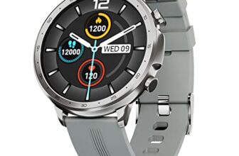 Maxx SX25 Pro Smart Watch 1.28-inch – Fitness Tracking, Bluetooth Call, Music Playback, IP67 Waterproof, VC32S Heart Rate Monitor, 100+ Sports Modes, Extended Battery Life (Grey)