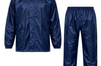 BENAVJI Men’s Waterproof Rain Wear Combo | Hooded Raincoat Suit with Pants for Riding, Camping & Travel
