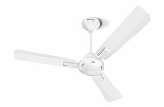Havells 1200mm Ambrose Energy Saving High Speed Ceiling Fan|Premium Finish, Deco.Fan, Elegant Looks, High Air Delivery| 2 Yr Warranty by Brand | (Pack of 1, Chrome)