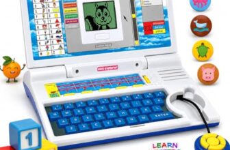 MiniExplorer Educational Computer Laptop Toy for Kids with Mouse |Toys for 2 – 5 Years Old Boys Girls| Learning Activity Alphabet, Letter, Words, Games & Music, Mathematics Logical Memory Tool – Blue